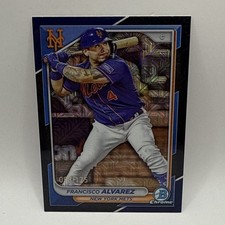 2024 Bowman Mega Box Chrome Navy Mojo Refractor /175 Francisco Alvarez #75