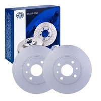 2X Hella Bremsscheiben 257Mm Hinten Vorne Passend FüR Alfa Romeo 145 146