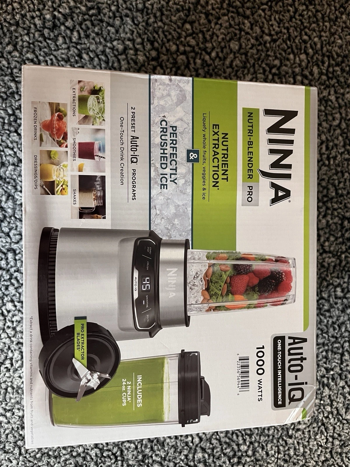 Ninja Nutri-Blender Pro with Auto-IQ Personal Blender 1100W CL401A NEW Sealed