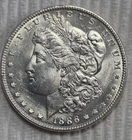 1886 P Morgan Silver Dollar. Estimated Uncirculated Mint State Details. A0507