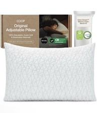 Coop Home Goods Original Adjustable Pillow, Queen Size Bed Cross Cut Memory Foam