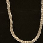 Vintage Necklace with White Pearly Beads 36” long — photo 2