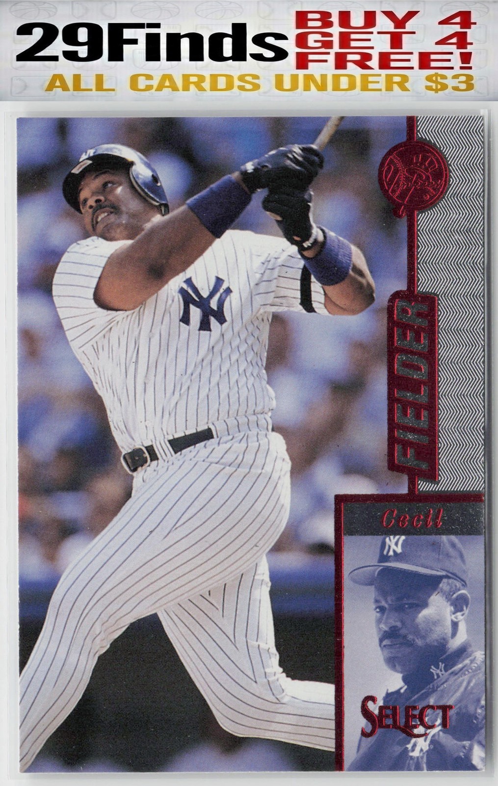 Cecil Fielder 1997 Select #52 New York Yankees