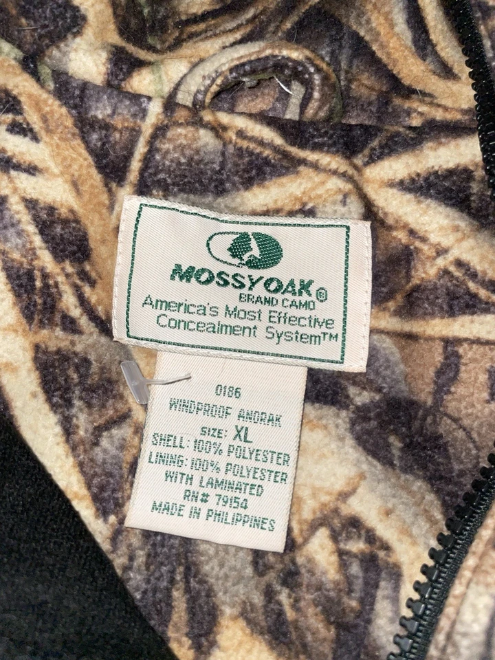 Suéter con cremallera 1/4 camuflado de aves acuáticas de roble musgo Foto 3 de 4