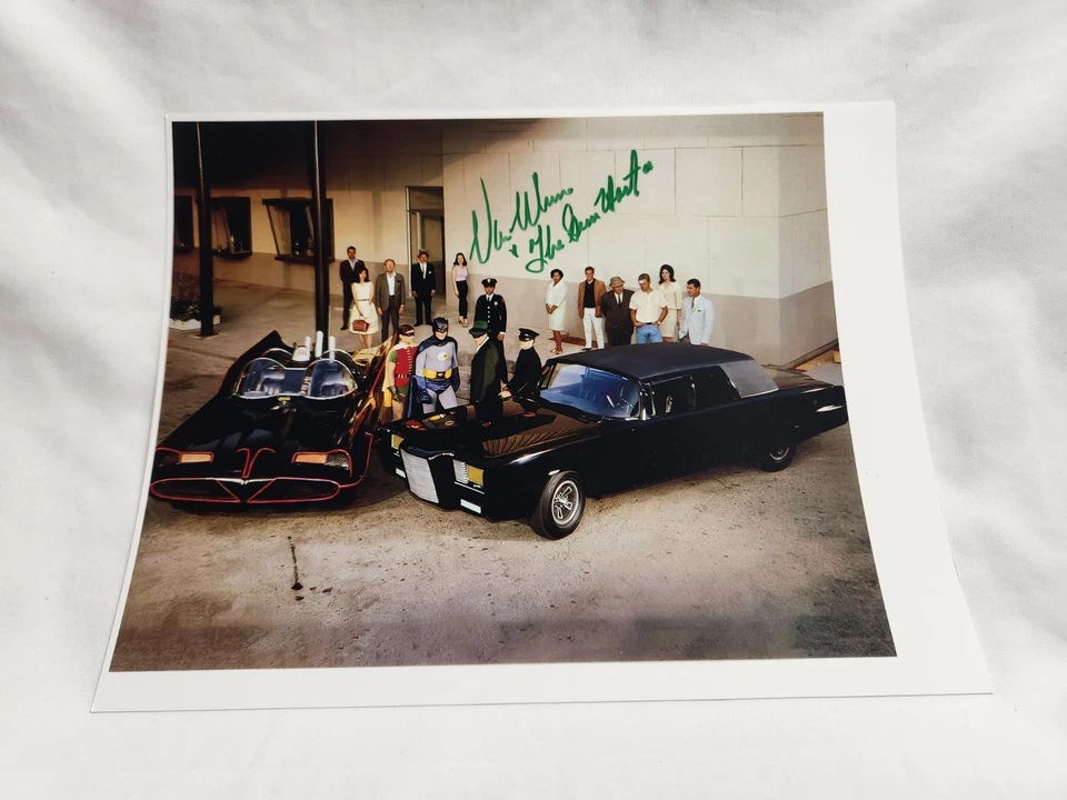 Van Williams Signed 8 x 11 Photo - The Green Hornet Reprint with the Batmobile - Image 3 of 4