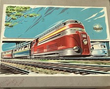 Boxed Distler Battery Operated Tin Train Set Western Germany