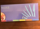 Colorful Kitchen Knife Set 6 PCS Colored/Blue Knives Setwith Non-Stick Coating — photo 2