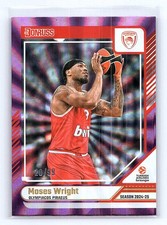 Moses Wright 2024-25 Donruss EuroLeague #41 Purple Laser #/99