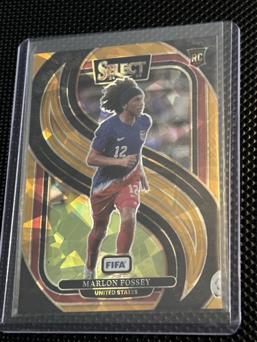 2024-25 Panini Select Fifa Mezzanine Marlon Fossey #200 Gold Prizm /10 USA