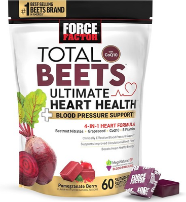 #ad #ad FORCE FACTOR Total Beets Ultimate Heart Health Blood Pressure Support Chews $18.65