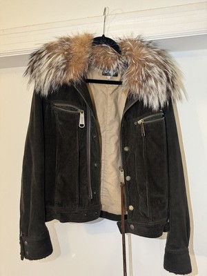 Dolce & Gabbana Fur Jacket Brown Size Medium Runway Designer