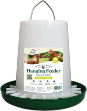 Plastic Hanging Poultry Feeder, Twist and Lock Base, for Medium to Large Flocks,