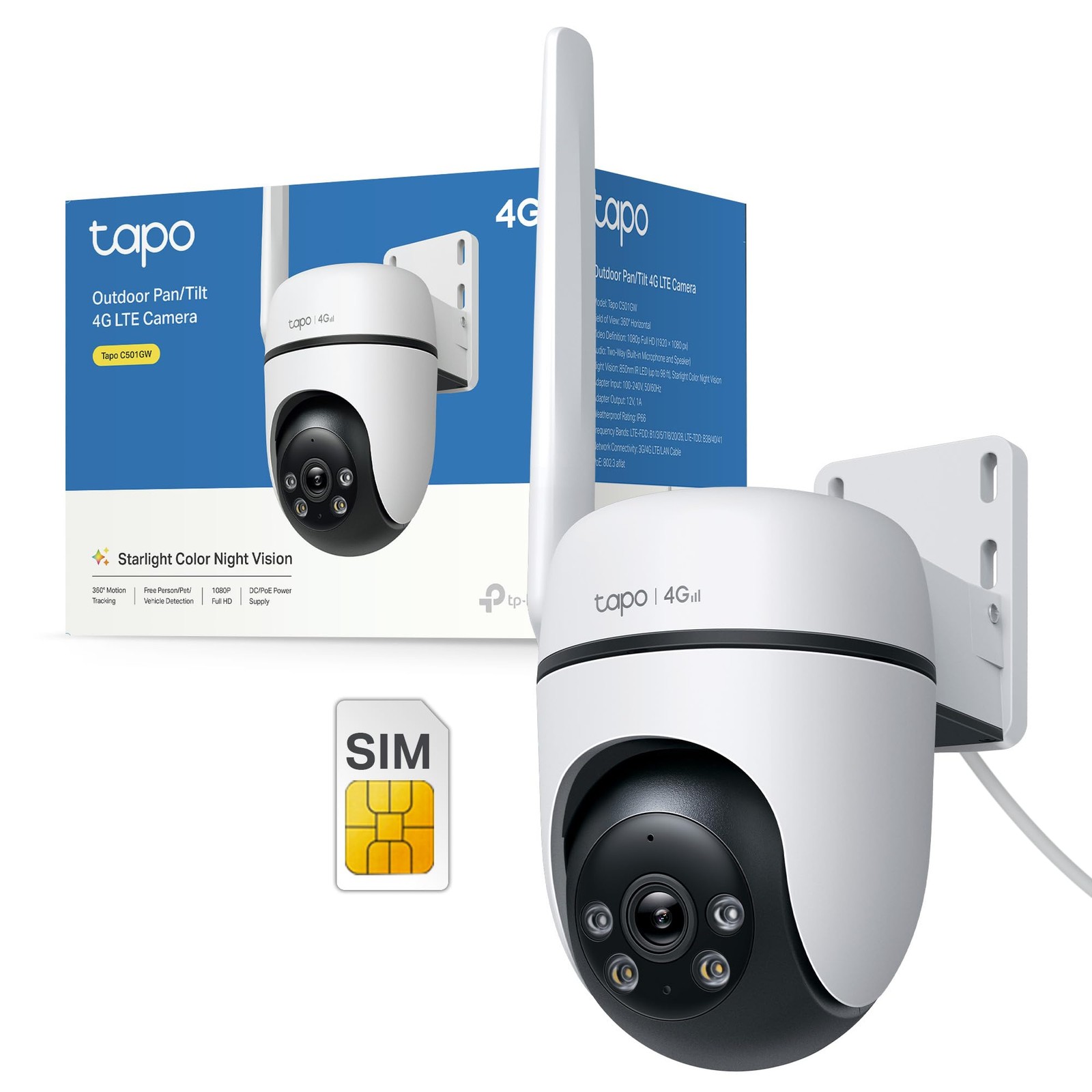 Tapo C501GW 4G Outdoor: Smart Camera PTZ 360° con AI e Visione Notturna