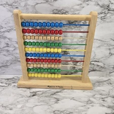 Melissa & Doug Abacus - Classic Wooden Educational Counting Toy With 100 Beads