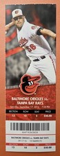 Baltimore Orioles Tampa Bay Rays Baseball Ticket 9/17 2016 Evan Longoria HR #240