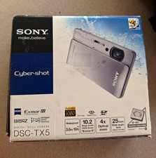 Sony Cyber-shot DSC-TX5 10.2MP 4x Optical Zoom Waterproof Full HD Silver
