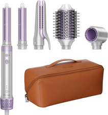 5 in 1 Hot Air Styler- 110,000 RPM Ionic Straighter, High Speed Hair Dryer, Volu