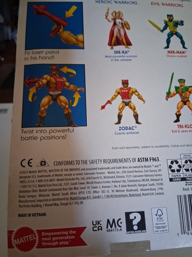 Unopened Action Figure Retro Masters Of The Universe Zodac 2003 By Mattel - Picture 7 of 10