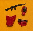 G.I. GI JOE CRIMSON GUARD BODY PARTS WEAPONS LOT #3 waist gun backpack FREE SHIP