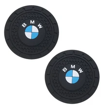2-pack BMW car cup holder coasters, car cup holder insert coasters