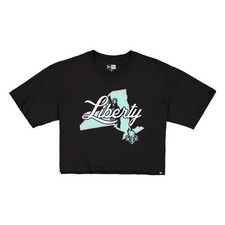 Women's New Era Black New York Liberty 2026 WNBA Draft Hometown Boxy T-Shirt