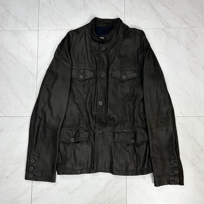 ARMANI JEANS archive レザージャケット archive! Emporio Armani Lambskin Jacket Emporio Armani Archive Zip