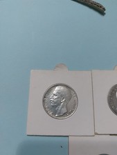 N.3 Moneta 10 LIRE VITTORIO EMANUELE II del 1927, Lire 2 1915, Lire 5 1927 Argen