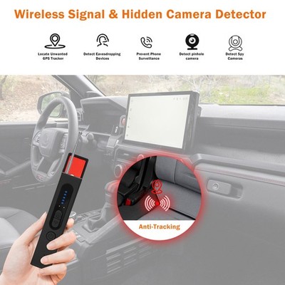 Camera Detector GPS Tracker Anti Tracking Bug Finder Scanner Device Hotel Car A+