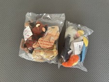 Vintage Disney Store THE LION KING Mini Bean Bag Plushes Set Of 6 SEALED NWT