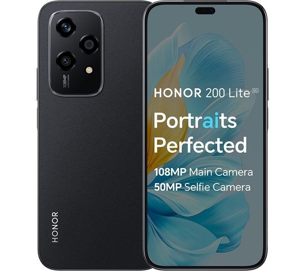 Honor 200 Lite 5G Smartphone 256GB Unlocked Dual SIM-Free - Midnight Black A