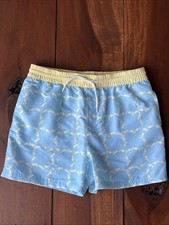 The Beaufort Bonnet Swim Trunks Boys Size 12 Blue Yellow