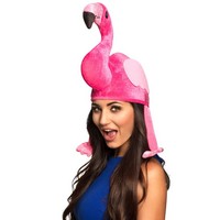 Hut Flamingo Lustiger Tierhut In Pink Karneval-KostüM Accessoire Party Fasching