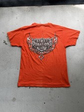 2003 Reno Street Vibrations Motorcycle Rally Orange Tshirt Mens Large