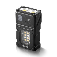 Rechargeable EDC Flashlight with Rotating Head   800 Lumens Compact Magnetic ...