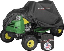 Tough Cover Premium Lawn Tractor Cover by Riding Lawn Mower Cover Made with 600D