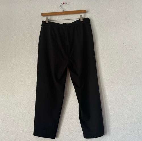 Eileen Fisher Black Pull On Cropped/Ankle Soft Dress Pant Womens Sz Medium - Bild 3 von 7