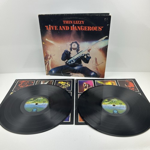 Thin Lizzy Live And Dangerous Double LP Vinyl VG+/VG 1978 UK Record Album