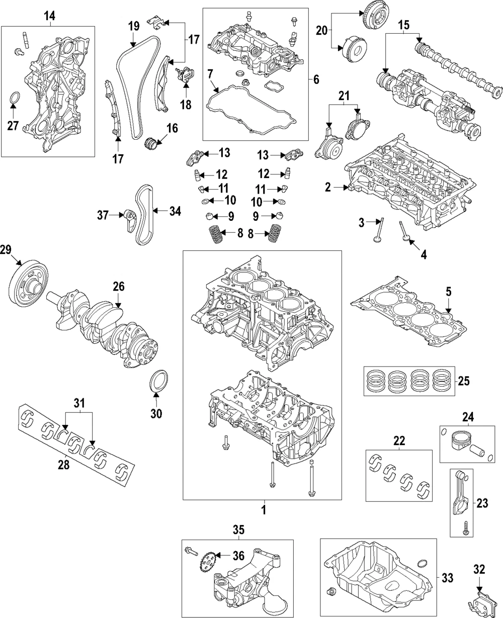 Solenoide de tiempo variable del motor para Kia Carnival 2020-2024 (N/P 24357-2M000)