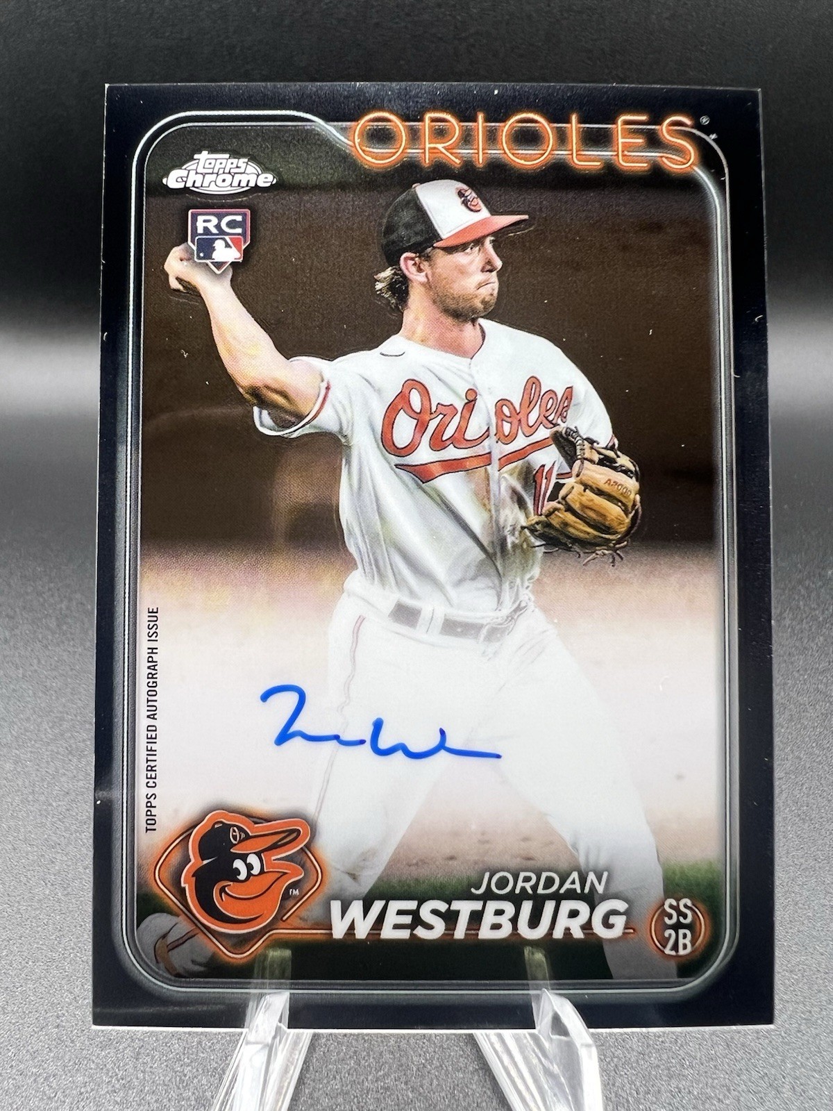 2024 Topps Chrome Jordan Westburg AUTO Rookie Baltimore Orioles #RA-JWE