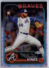 2024 Topps Chrome Logofractor Edition Darius Vines #197 Atlanta Braves