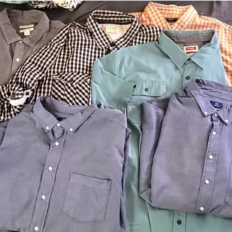 Men's Shirts 2XL For The Price Of 1. Casual, Business Travel
