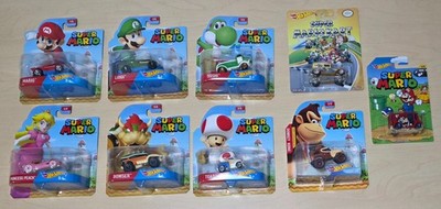 Set of 9 Brand New & Factory Sealed Super Mario Hot Wheels 2014 2015 2016 2017