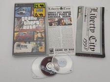 PSP Grand Theft Auto Liberty City Stories Complete CIB With Map GTA Black Label