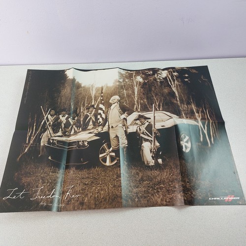 Dodge Challenger Poster Let Freedom Rev 2010 20x27" Dealership Promo LN READ