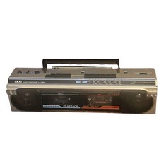 Vintage AKAI AJ-W203FS Boombox 3 Band Stereo Radio Cassette Recorder For Parts