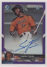 2018 Bowman Chrome Prospect Purple Refractor /250 Sandro Fabian #CPA-SF Auto 1kk