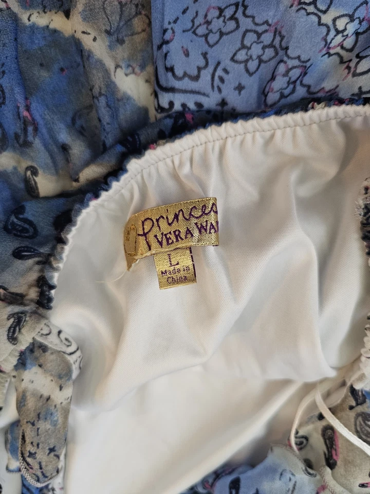 Vera Wang Princesa Mameluco Juniors Mameluco Grande Forrado Transparente Volantes Correas Boho Foto 3 de 4