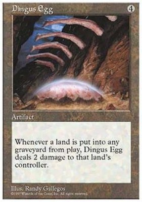 Dingus Egg - Medium Play MTG 5th Edition