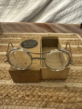 Antique American Spectacle Side Shield Safety Goggles in Original Box