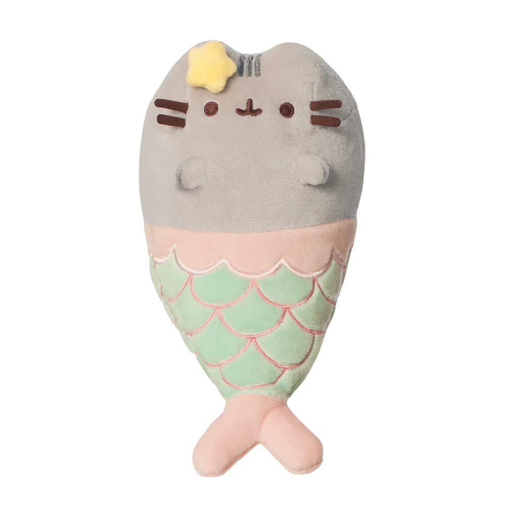 AURORA Mermaid Pusheen Soft Toy Plush Cat Gift in Pink & Aqua - New & Sealed